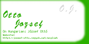 otto jozsef business card